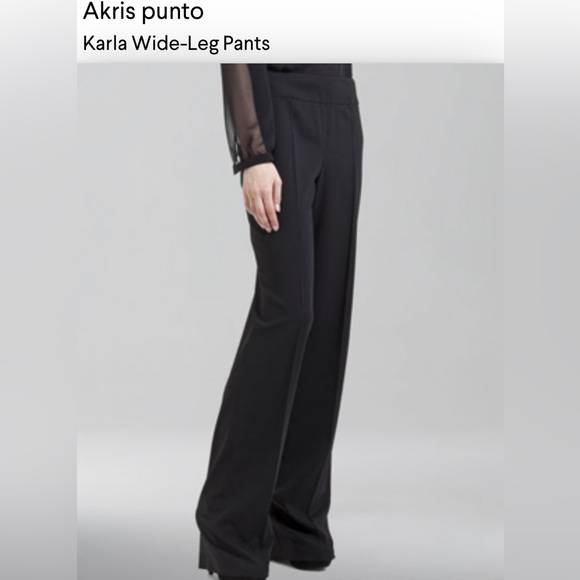 AKRIS PUNTO Karla 100% wool TROUSERS PANTS - Picture 9 of 10